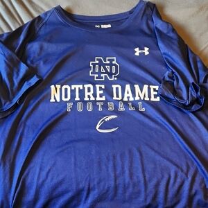 Under Armour Notre Dame Football Shirt - Blue